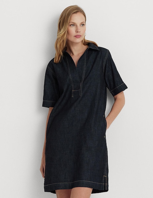 Vestido corto casual Lauren Ralph Lauren para mujer