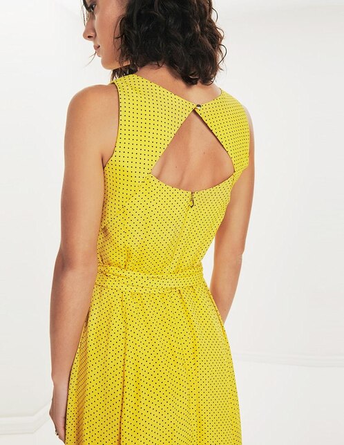 Vestido de noche Julio amarillo a lunares en Liverpool