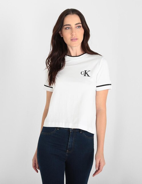 Playera Calvin Klein Jeans cuello redondo para mujer