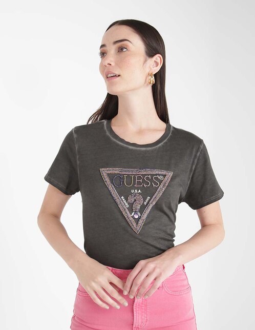 Playera Guess cuello redondo para mujer en Liverpool