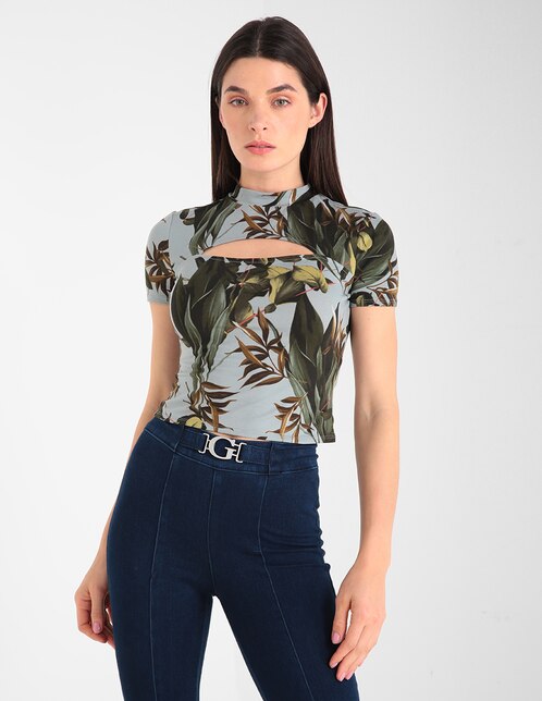 Blusa Guess manga larga estampado floral en Liverpool