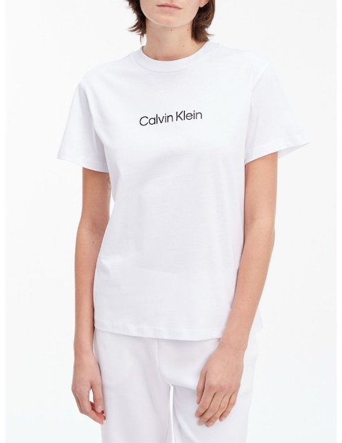 Liverpool Sueter Calvin Klein Mujer Gris Playera Calvin Klein