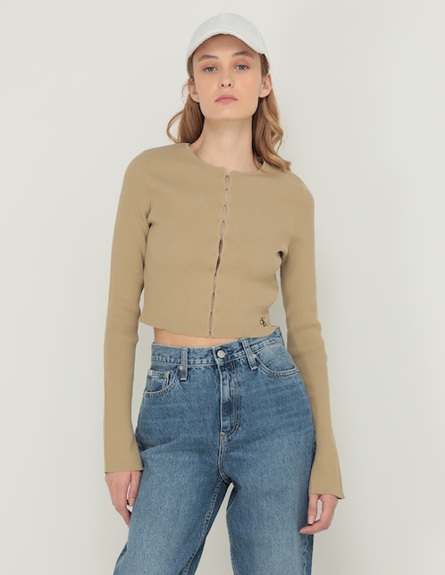 Suéter Calvin Klein Jeans cuello redondo para mujer