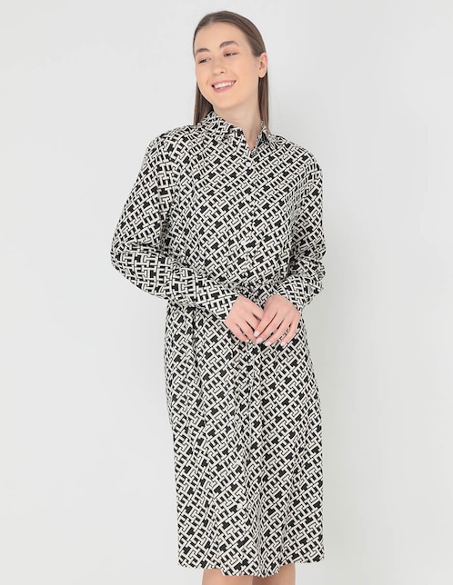 Vestido 3/4 casual Tommy Hilfiger para mujer