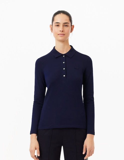 LACOSTE Playera tipo polo Lacoste para mujer