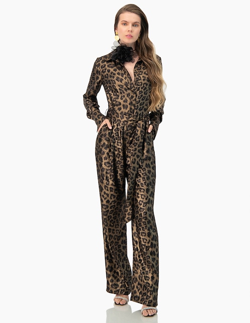 Jumpsuit Ivonne estampado animal print para mujer