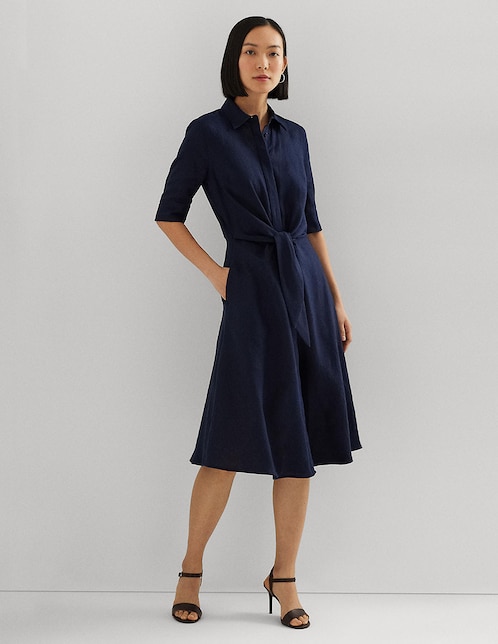 Vestido 3/4 formal Lauren Ralph Lauren para mujer