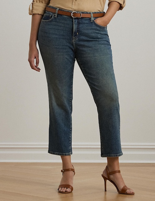 Jeans capri straight para mujer