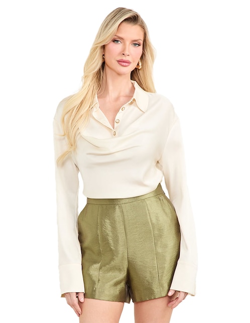 Blusa Marciano manga larga para mujer