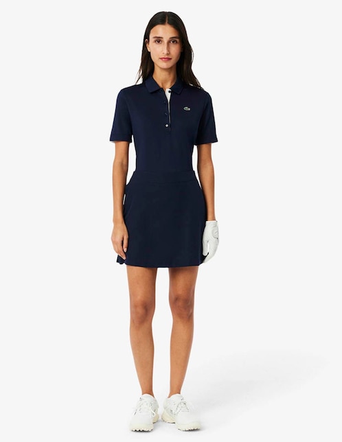 Falda short corta Lacoste a la cintura