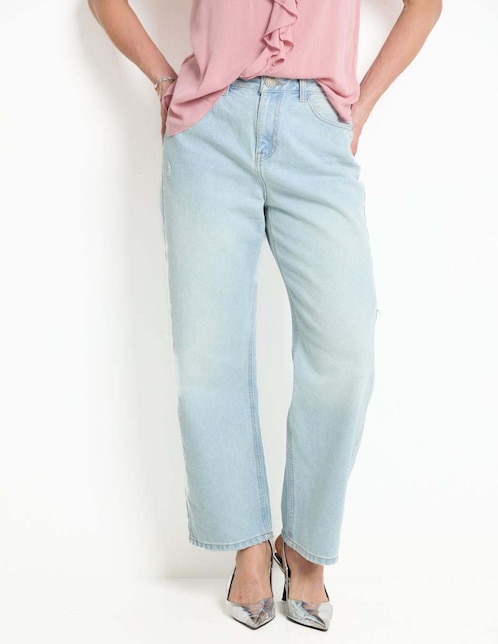 Jeans straight para mujer 1