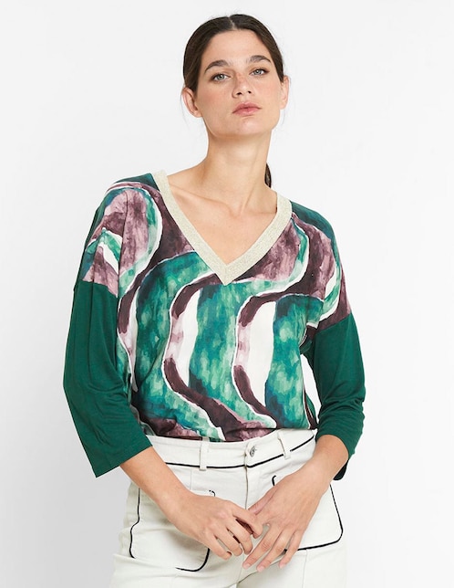 Blusa manga 3/4 para mujer 1