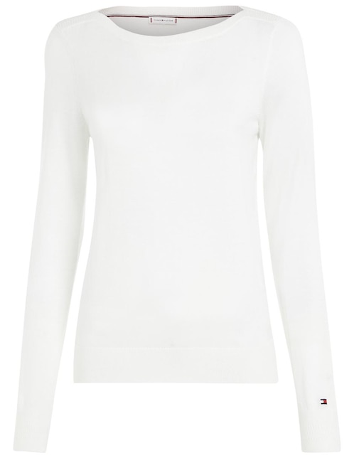 Suéter cuello ojal para mujer 1
