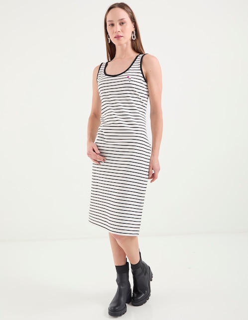 Vestido midi casual Karl Lagerfeld Paris Summer para mujer