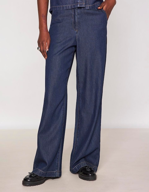 Jeans relaxed wide leg para mujer 1