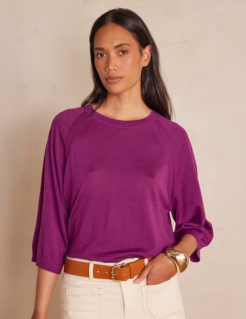 Suéter cuello redondo para mujer 1
