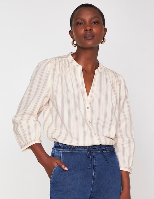 Blusa manga 3/4 para mujer