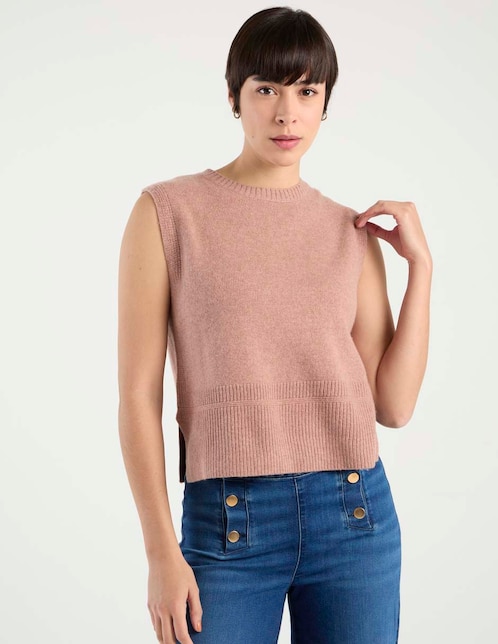 Suéter cuello redondo para mujer 1