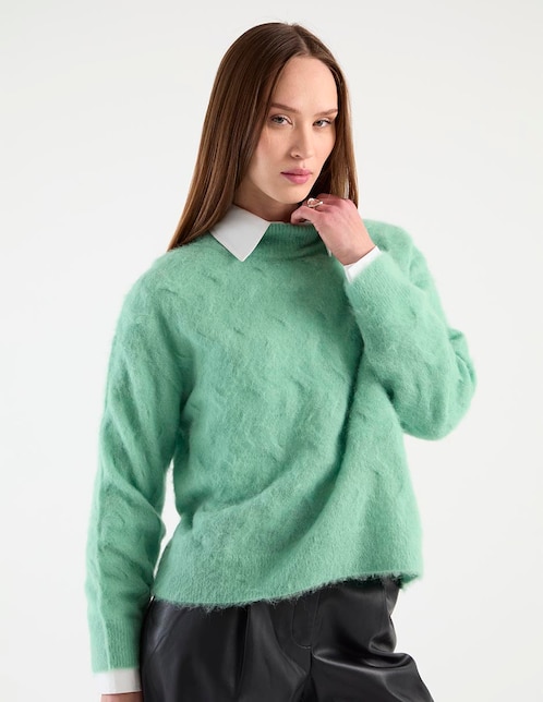 Suéter Calvin Klein cuello alto para mujer