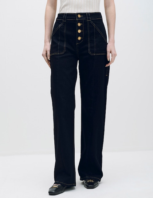 Jeans wide leg para mujer 1