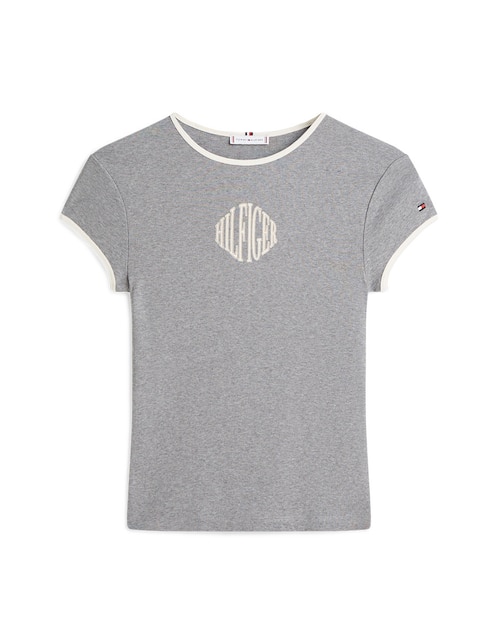Playera manga corta cuello redondo para mujer 1