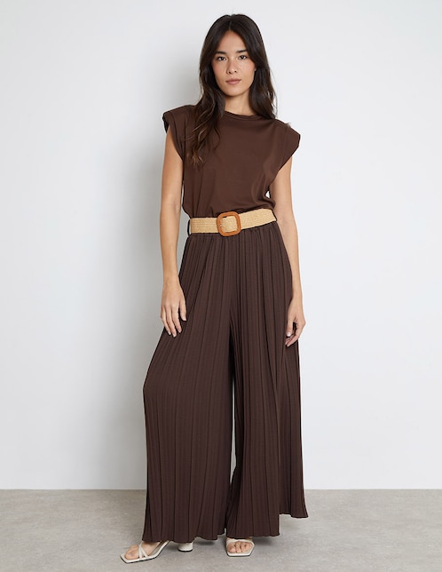 Pantalón coulotte amplio para mujer 1
