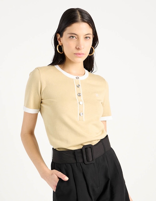 Blusa manga corta para mujer 1