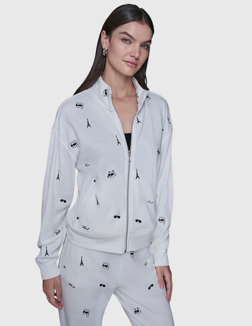 Sudadera con bolsillos Karl Lagerdeld Paris para mujer