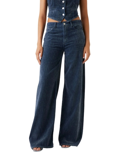 Jeans relaxed amplio para mujer 1
