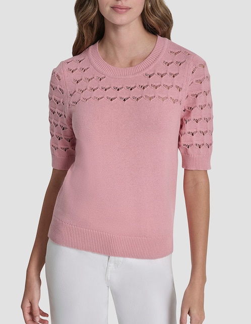 Suéter cuello redondo para mujer 1