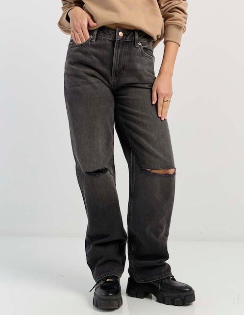 Jeans straight para mujer 1