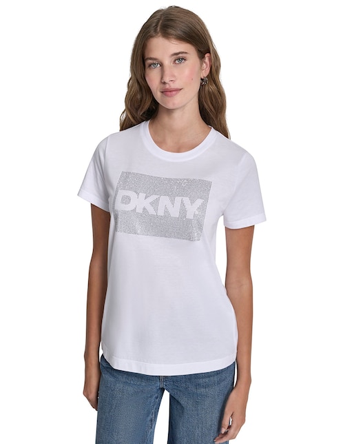 Playera manga corta cuello redondo para mujer 1