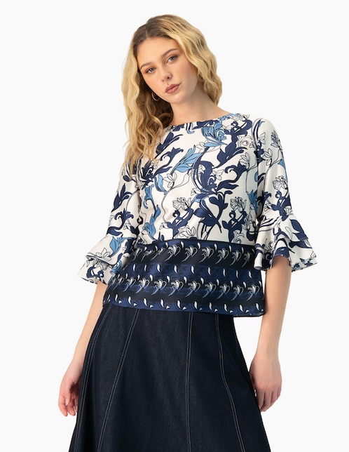 Blusa manga 3/4 para mujer 1