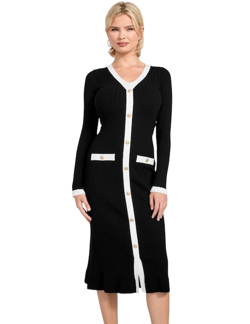 Vestido a la rodilla casual para mujer 1