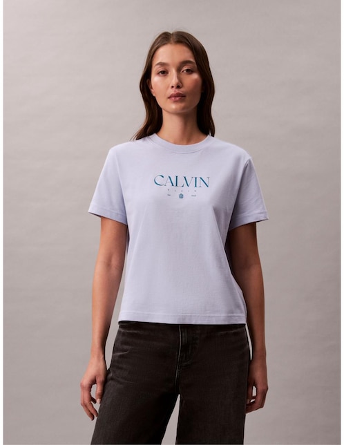 Playera manga corta cuello redondo para mujer 1