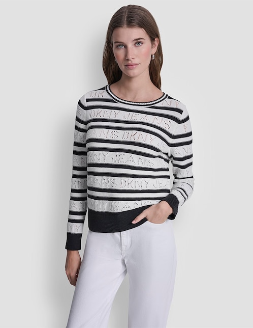 Suéter cuello redondo para mujer 1