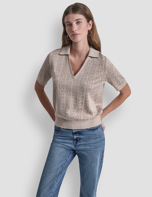 Suéter cuello V para mujer 1