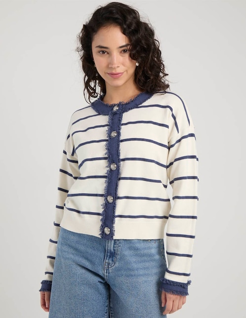 Suéter cuello redondo para mujer 1
