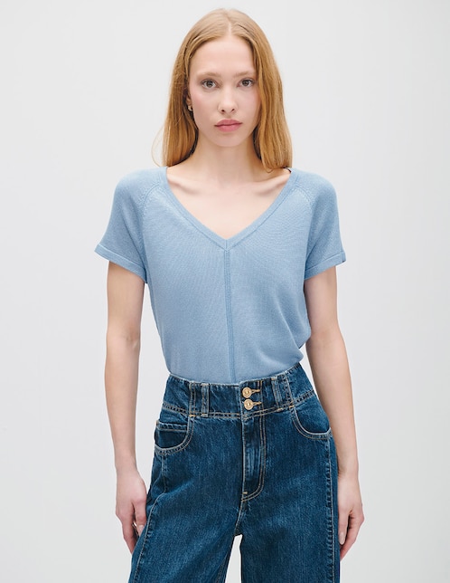 Blusa Azur manga corta para mujer 1