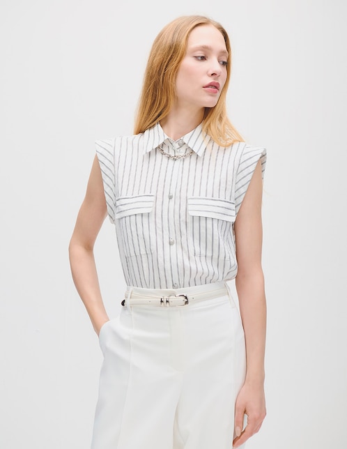 Blusa Azur sin manga para mujer 1