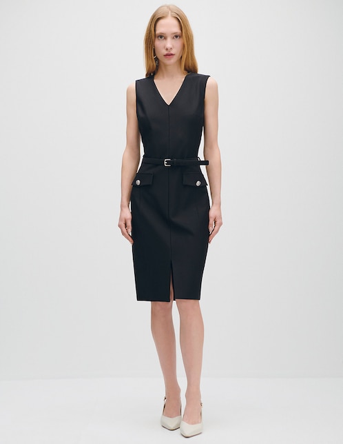 Vestido midi casual Azur para mujer 1