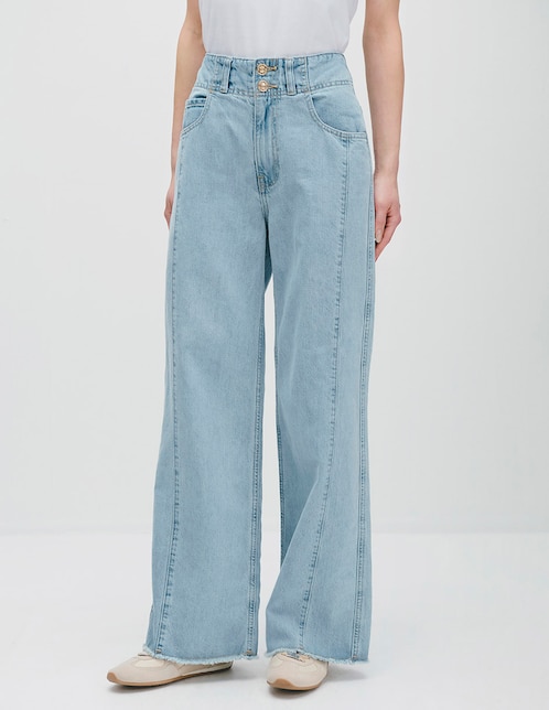 Jeans wide leg para mujer 1
