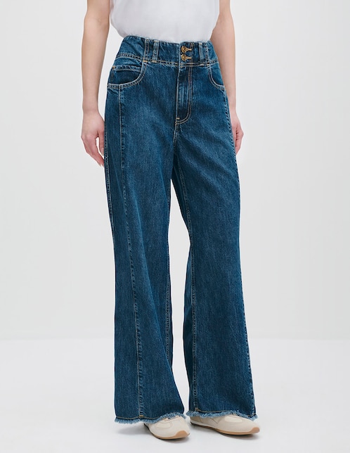 Jeans wide leg para mujer 1