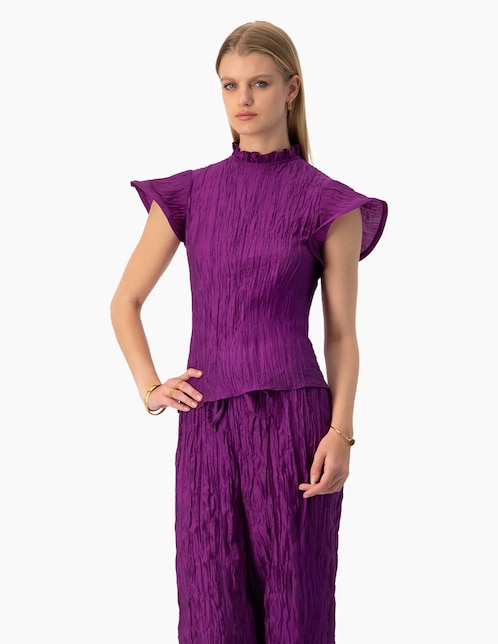 Blusa manga corta para mujer 1
