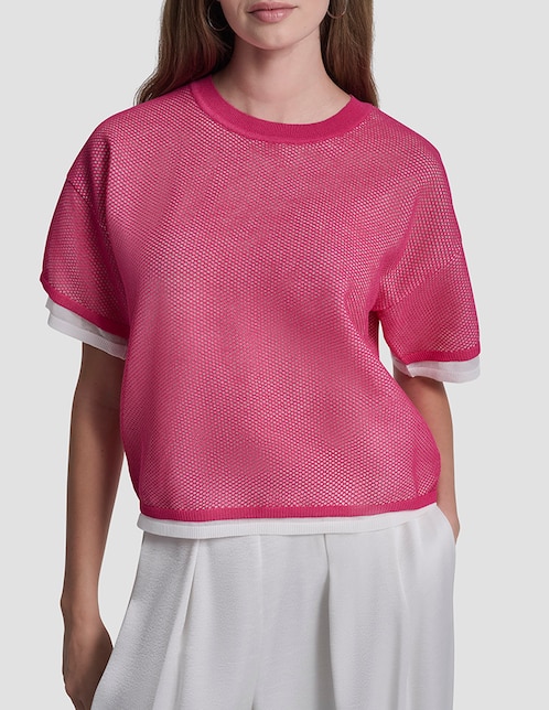 Suéter cuello redondo para mujer 1