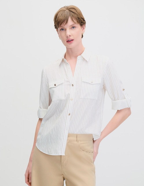 Blusa manga 3/4 para mujer 1