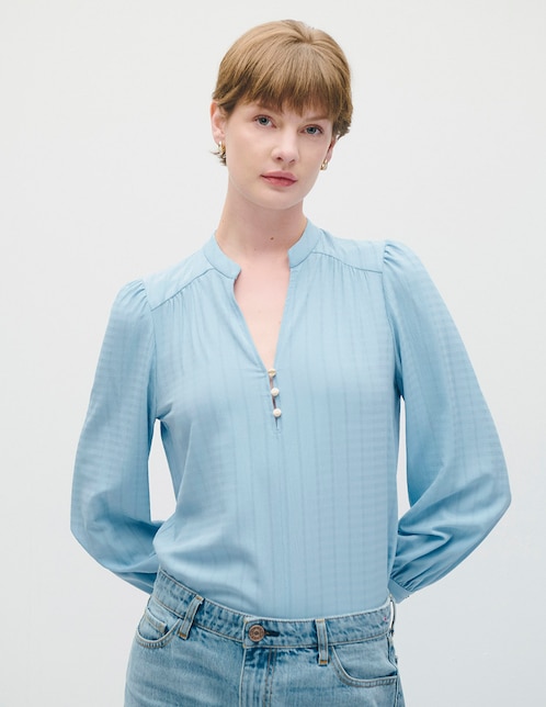 Blusa manga larga para mujer 1