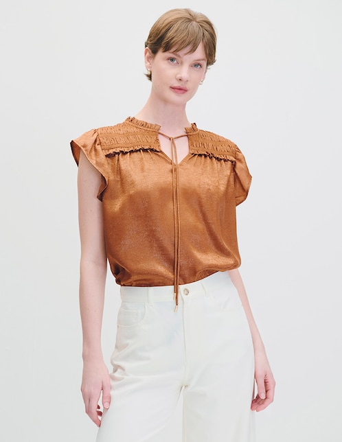 Blusa manga corta para mujer 1