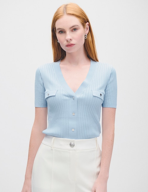Blusa manga corta para mujer 1
