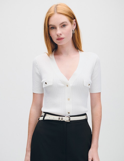 Blusa manga corta para mujer 1